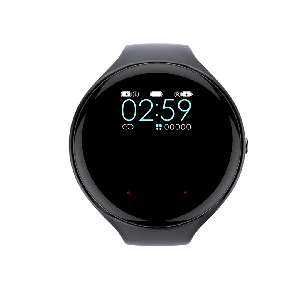 Wireless Bt Earphones 5.0 Fitness Bracelet Heart Rate Monitor Sport Watch OEM Phone Manufacturers