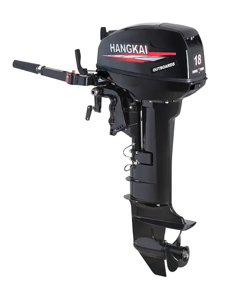 Hot Sale HangKai Boat Engine Ship Outboard Motors New Saltwater 18HP 2 Stroke Gasoline Outboard Motors