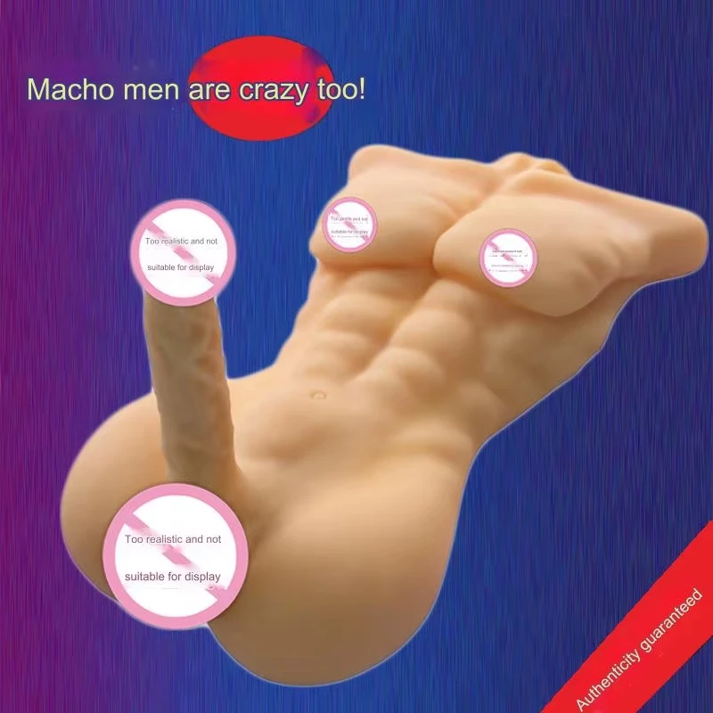 XISE sex doll sexy toy with Real male muscle big hard dildo ass soft safe real flexible dildo for female sexy masturbation