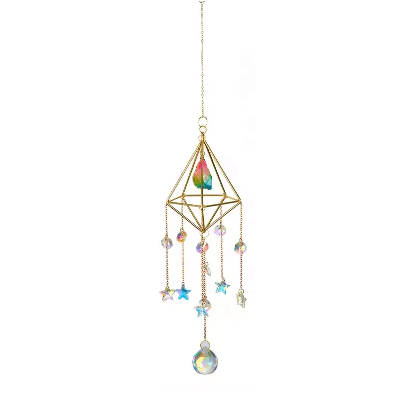 natural crystal handmade hanging sun catcher crystal sun catchers hanging suncatche prism rainbowmaker