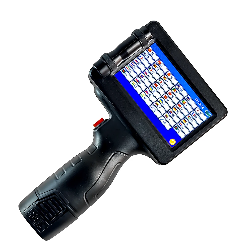 DMX Thermal Barcode Portable Printer Plate Carton Jar Can Fabric Qr Logo Brand Label Handheld Inkjet Printer