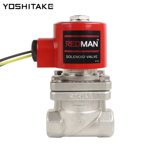 Japan YOSHITAKE Stainless Steel Solenoid Valve For Steam Air Water DP-100 AC110V AC220V Normally Closed  in stock RED MAN