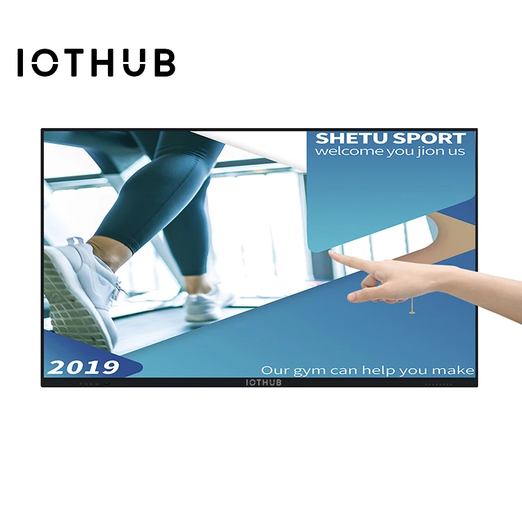 HUSHIDA Professional customized 75inch 4mm tempered glass touch screen teaching and meeting smart interactive whiteboard