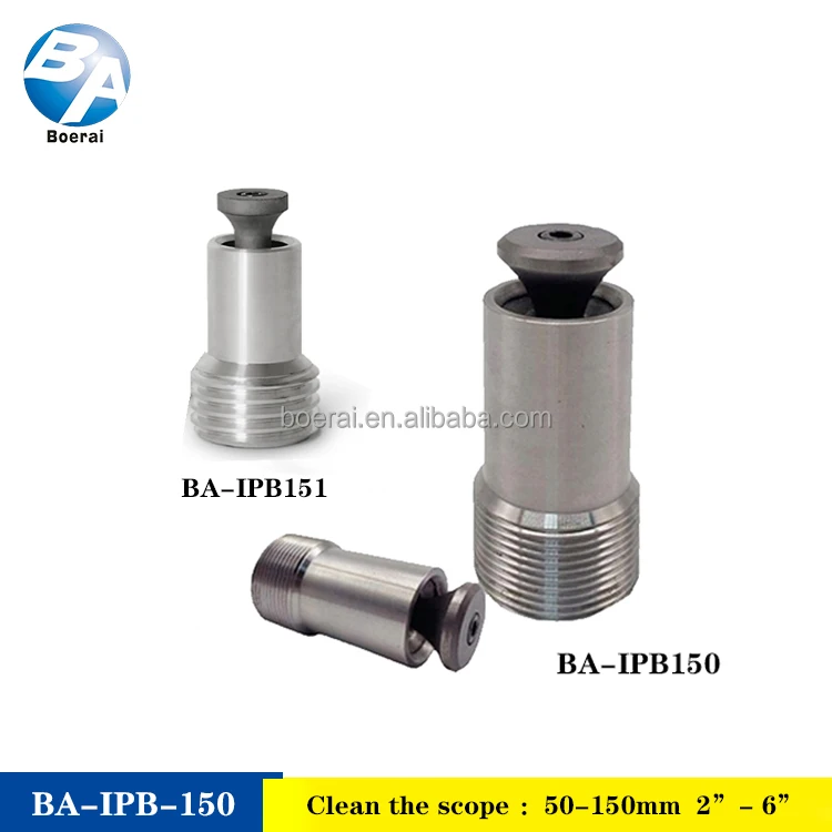 50~150mm blasting range nozzles, sand blasting device inside in the pipe
