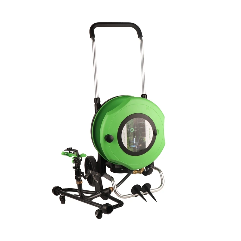 IRRIGLAD Second Generation 20m Manual Speed Adjustment Water Hose Reel Cart Sprinklers Agriculture Farm Irrigation System