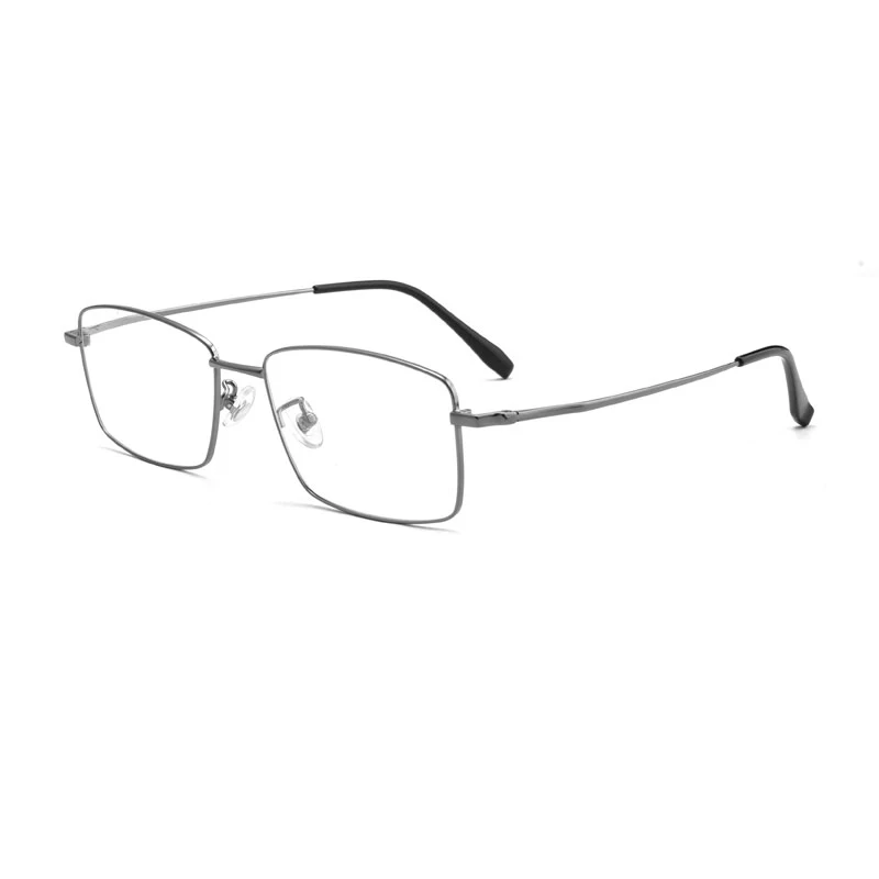 Fengchao Titanium Eyeglasses Frames for Men Solid Optical Glasses with Diamond Face Shape Match for Business and Leisure
