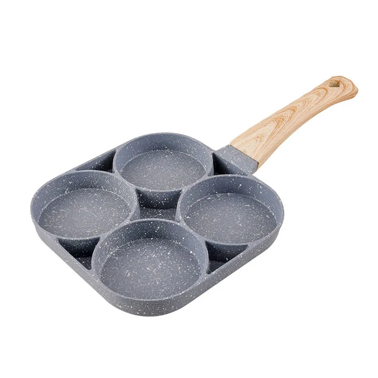 2/4 Hole Frying Pot Pan Thickened Omelet Non-stick Pancake Steak Pan Cooking Ham Pans Breakfast Maker Cookware
