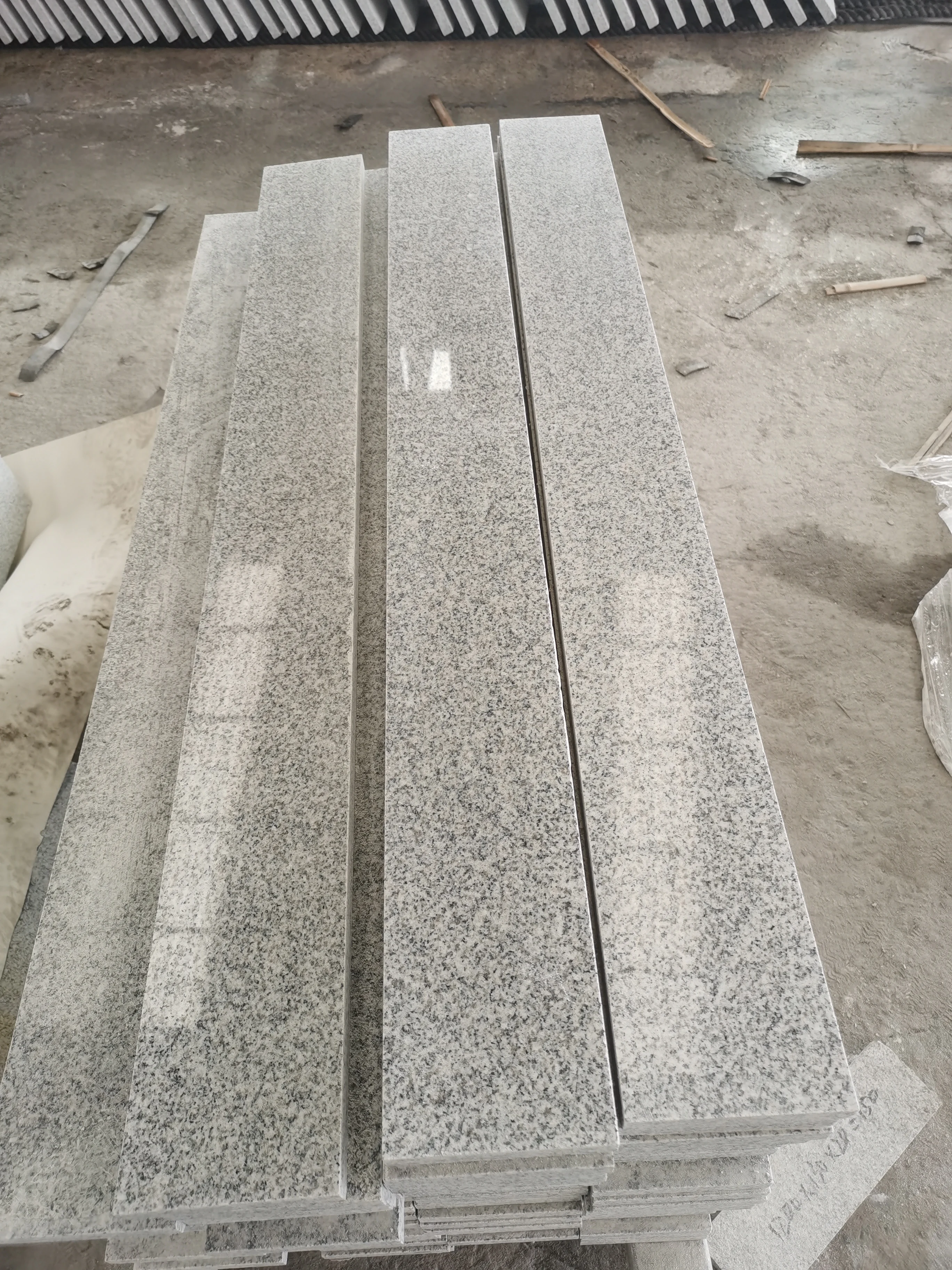 Allystone Wholesale Grey Granite Tiles Treads And Risers G603 Stairs Staircases And Steps Granite Stairs