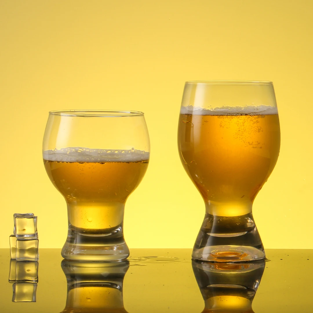 Wholesale Custom Logo High Quality Sublimation Beer Mug Wine Glass Cup Beer Glasses Set Clear Craft Beer Glass