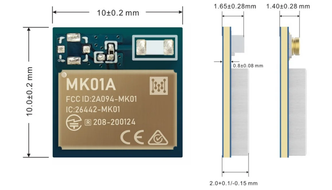 MOKO SMART nrf52832 ble module MK01 bluetooth module iot oem service temperature ibeacon for 10000w car amplifier