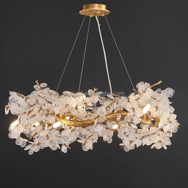Современные Люстры в стиле пост-модерн, Хрустальный подвесной светильник К9, декоративная лампа для гостиной, столовой, ресторана, виллы, отеля