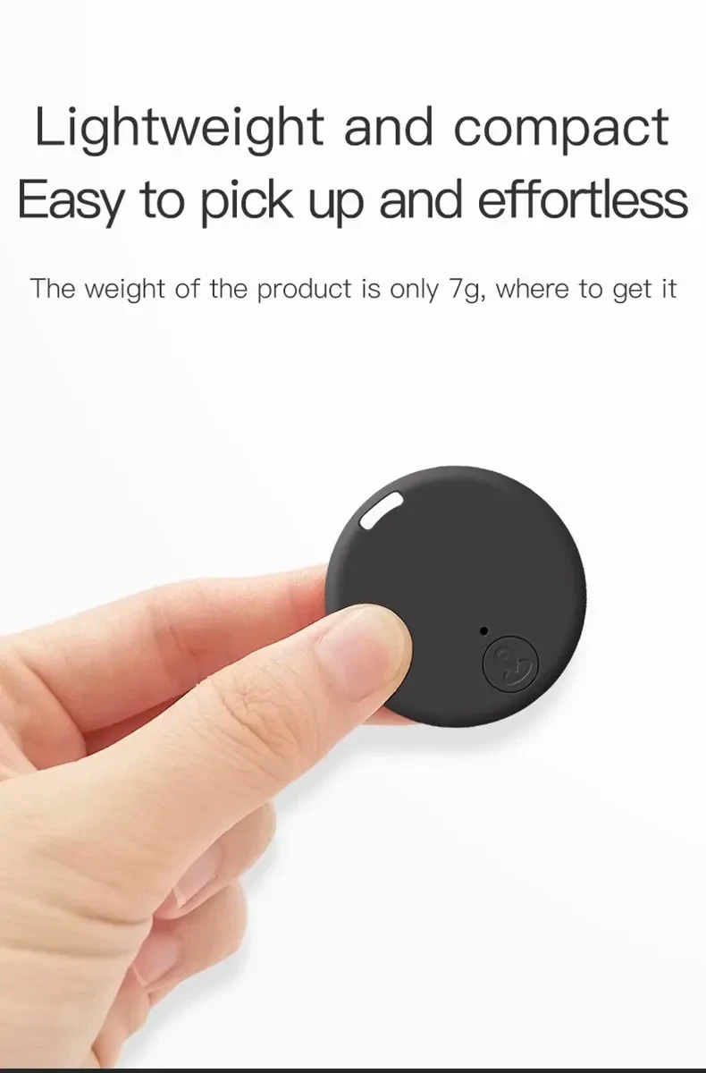 Круглый GPS трекер для собак Bluetooth 5 0 брелок домашних животных