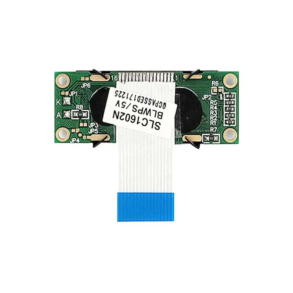 53*20MM Smaller Size 162 1602 16X2 STN Blue Negative Character LCD Module Display Screen Panel LCM with White LED Backlight