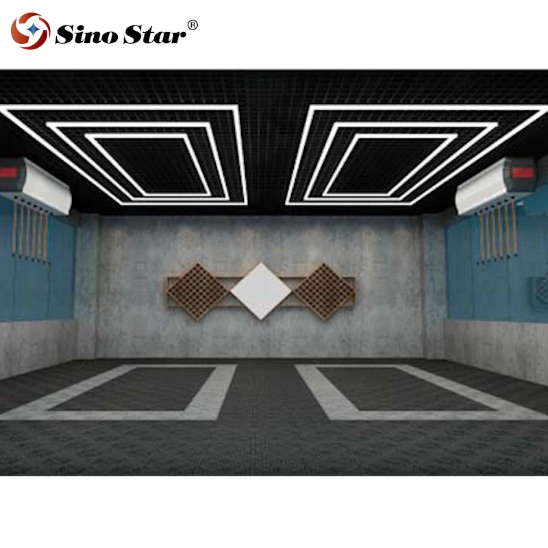ST2048 Auto Lighting System 508W High lux led liner lights for the auto maintenance booth