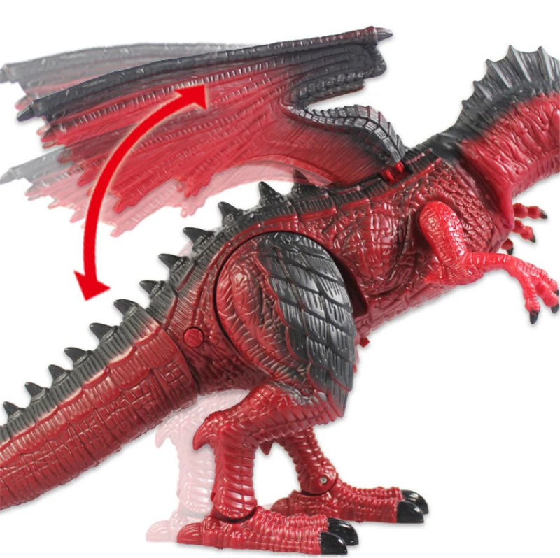Dinosaur Spray Dragon Walking Electric Remote Control  Animal Model Kids Toys Children Boys Girls Birthday Gift