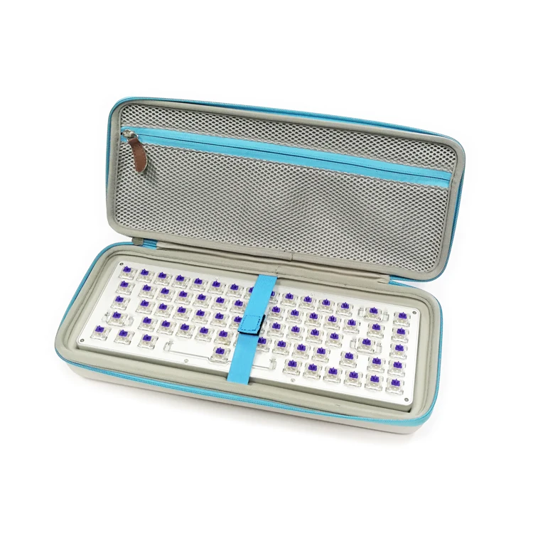 High Quality Shockproof Hard EVA Mechanical Keyboard Carrying Case with Inside Pocket