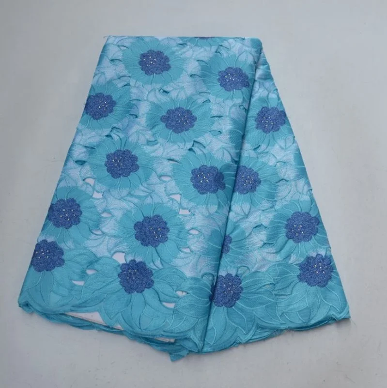 AG7249 swiss voile lace embroidered dress african lace fabrics 5 yards