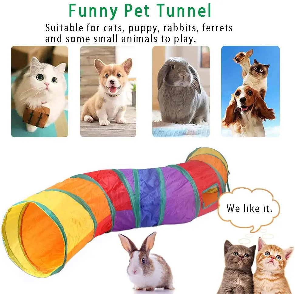 High quality Cats Tunnel Large Outdoor Indoor Luxury Fun Foldable Small Pet Cat Run Play Tent