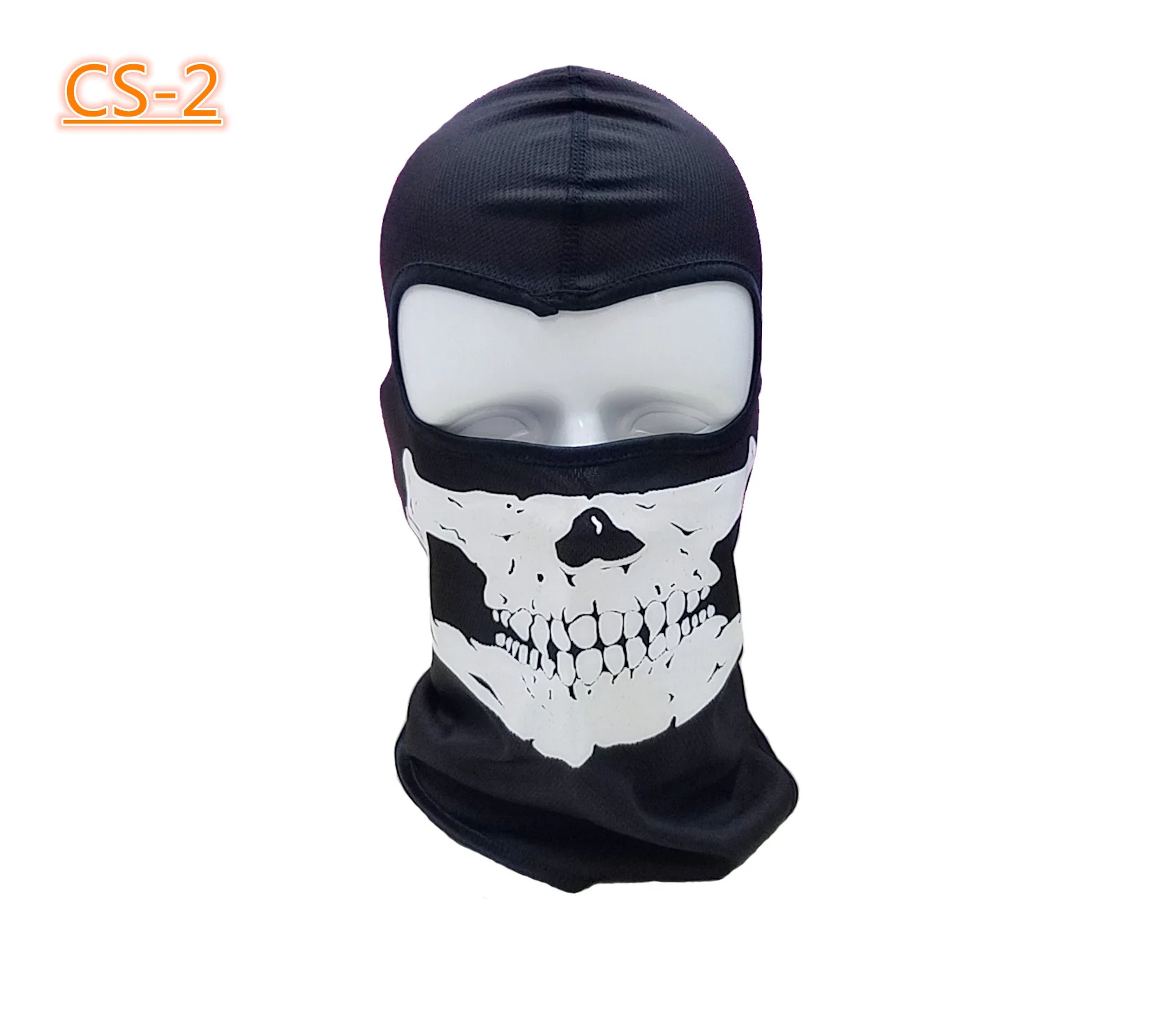 Custom Quick Dry Breathable Halloween Mask  Ghost Bandana Motorcycle Full Face Masks CS Tactical Skull Balaclava Ski Mask