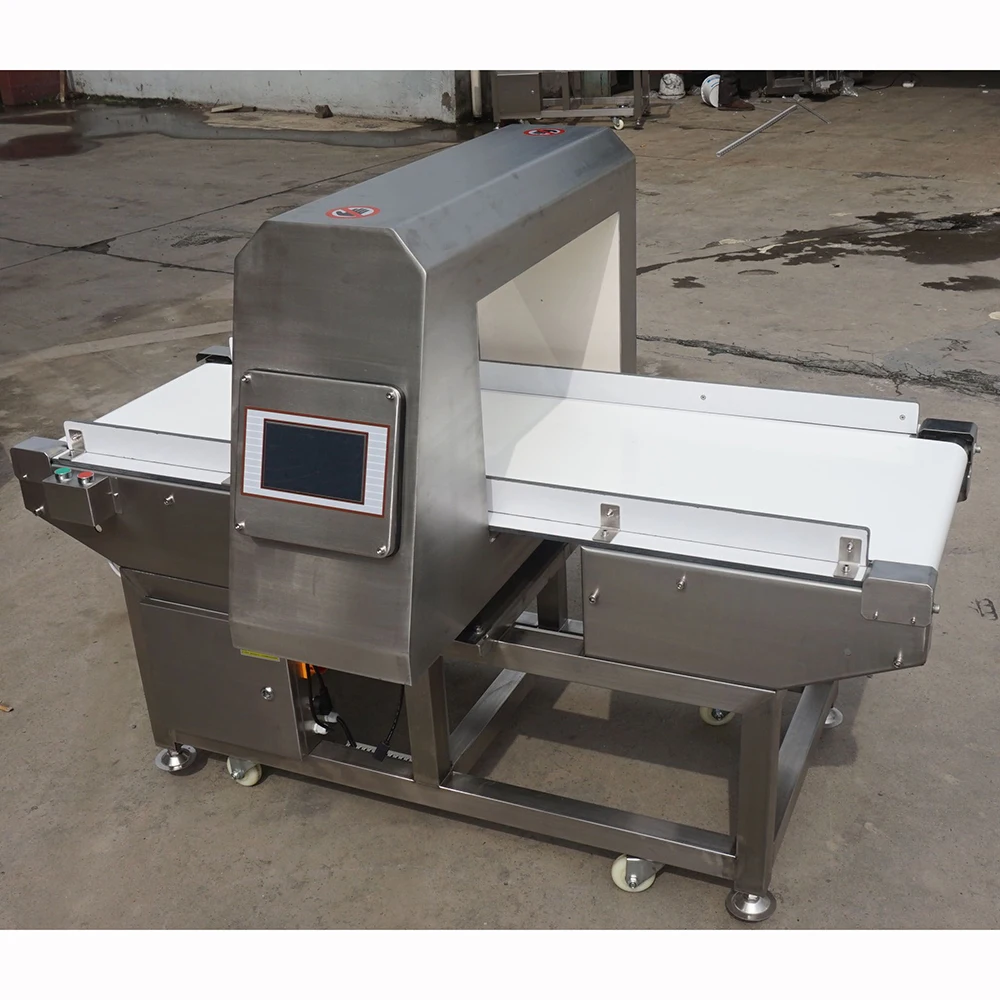 Touch screen metal detector for food industry