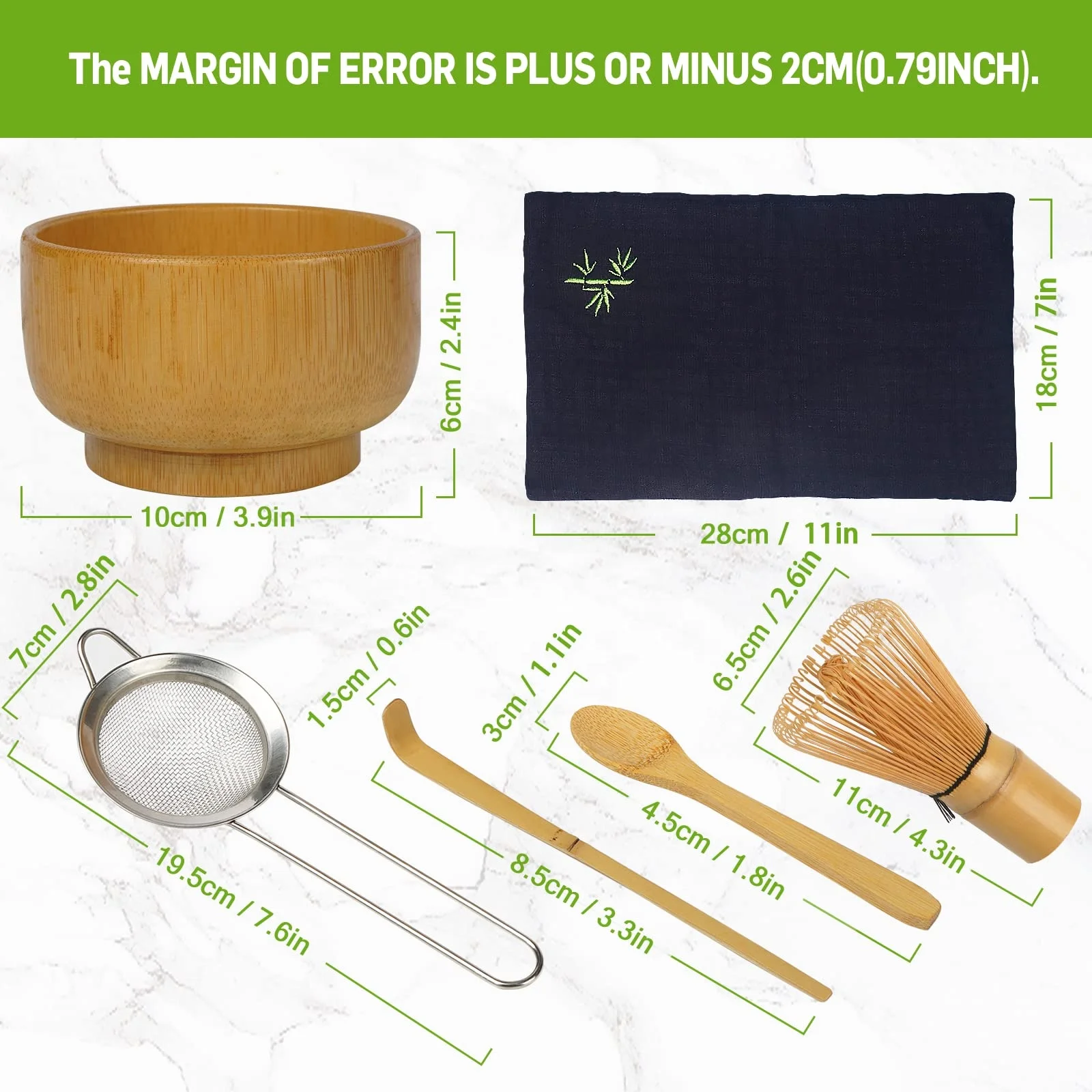 Complete Matcha Ceremony Tea Set Bamboo Matcha Whisk Scoop Stainless Steel Sifter Whisk Holder Japanese Matcha Whisk Tea Set