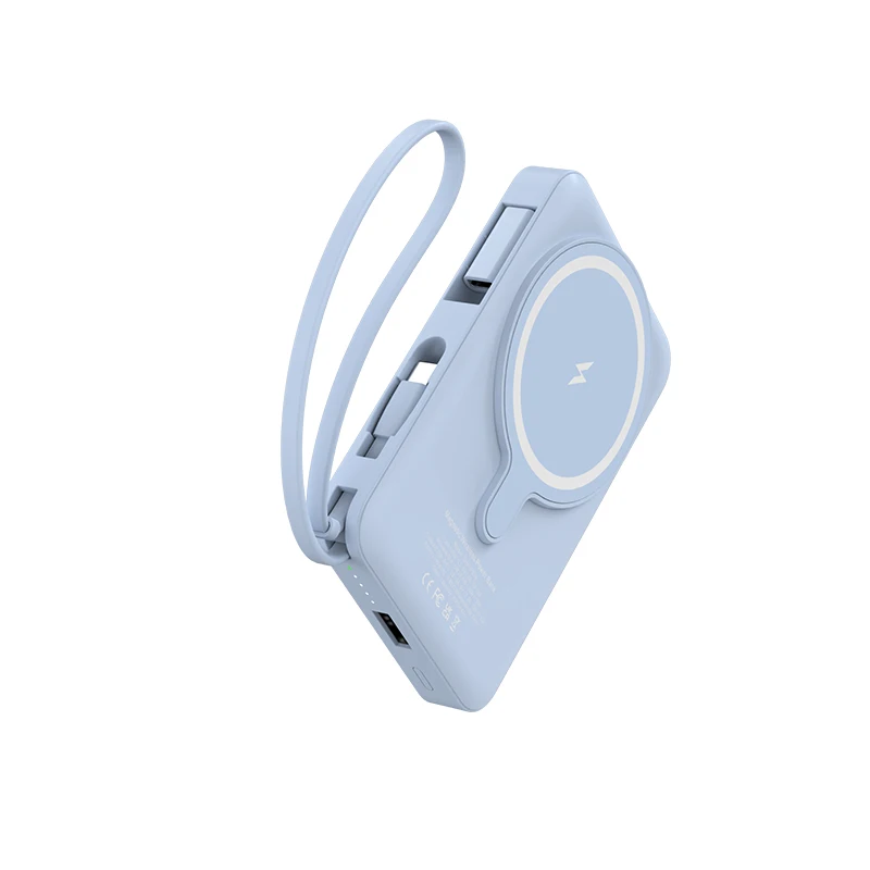 2022 New Product 3 in 1 magsaf battery pack external phone battery charger power bank magnetic with cable