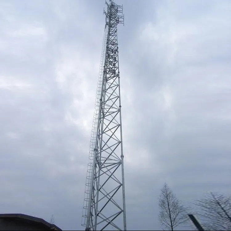 new design galvanized 3 legs tubular steel telecommunication tower telecom pipe towers