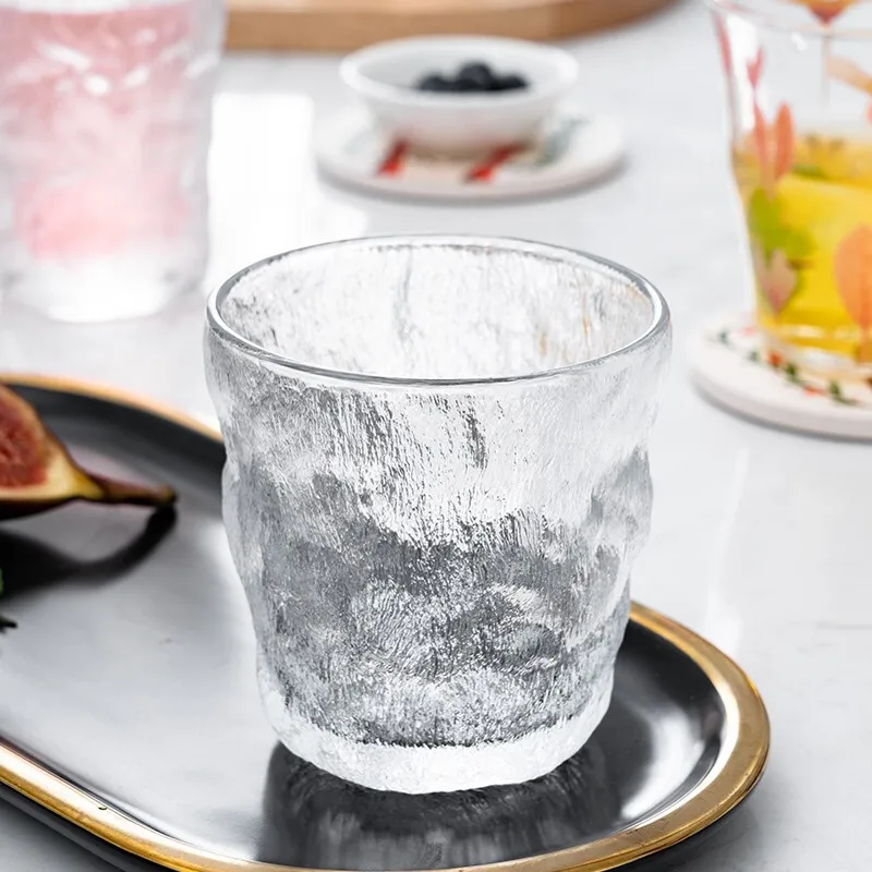 Low Price 300ml 350ml Guaranteed Quality New Glacier Pattern Glass Beer Beverage Cup