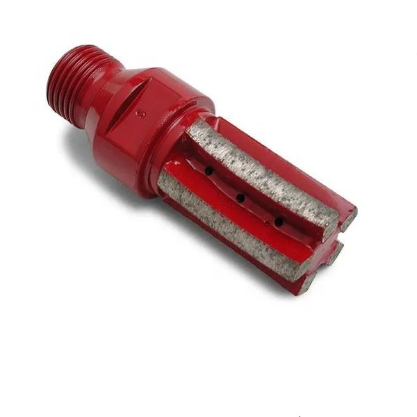 Finger core bits for stone drilling