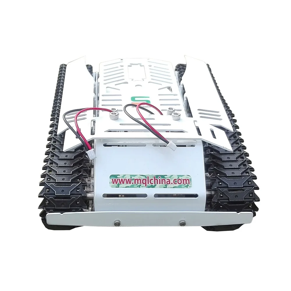 WT-200 горячая Распродажа дистанционное управление пластиковыми трек робот шасси платформа с контроллером и приемником