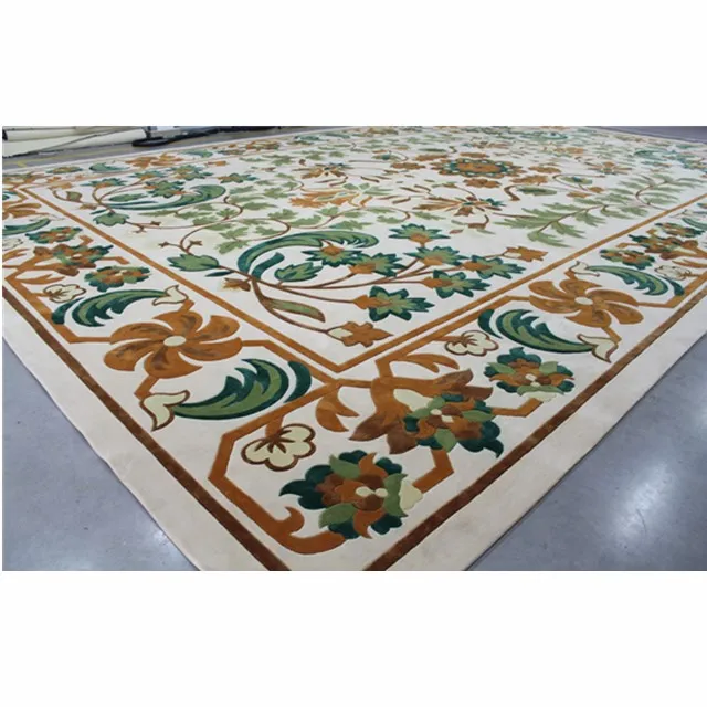 Custom Interior Luxury Design Homestyle Hotel Villa Bedroom Living Room Artificial Textile Flower carpet