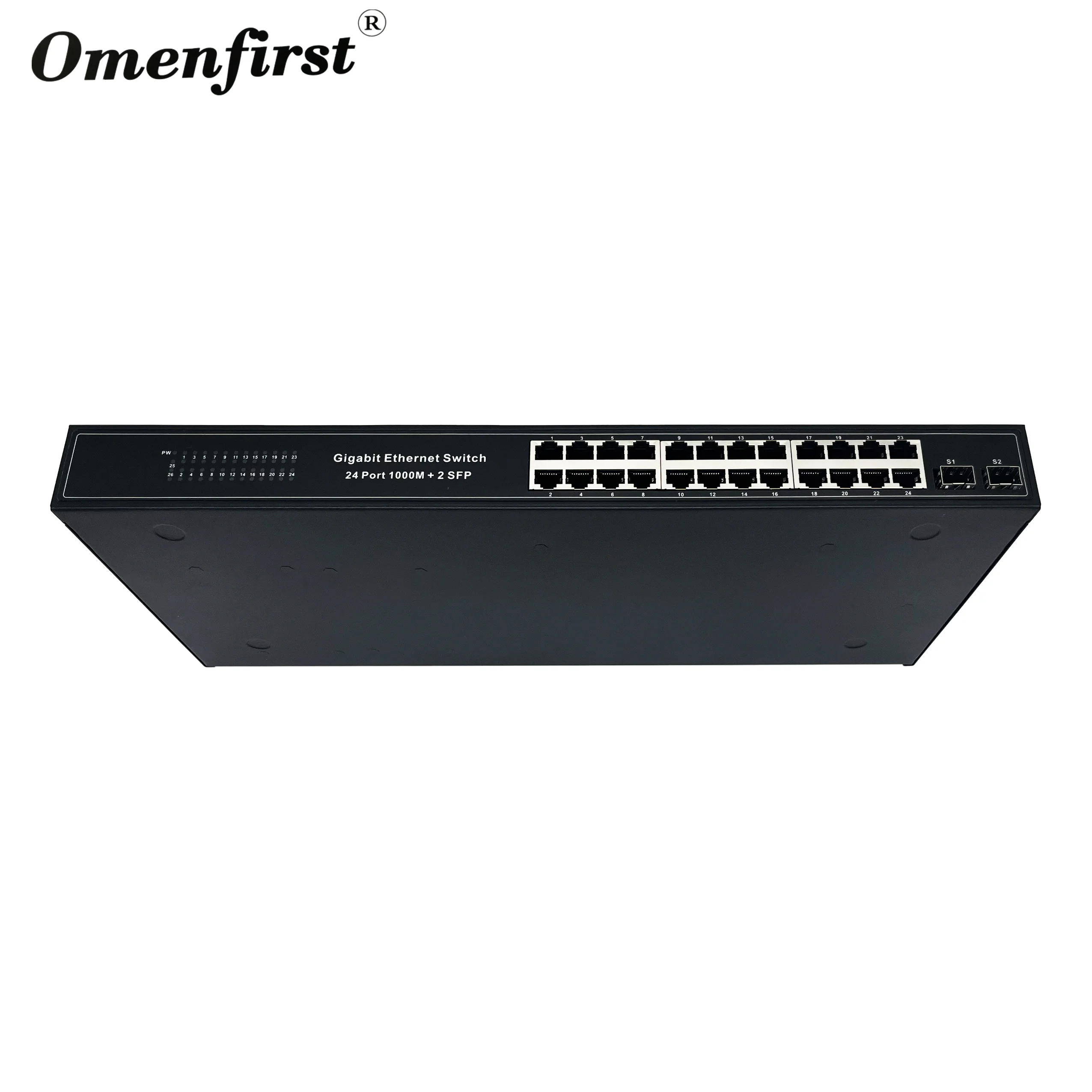 Оригинальный Новый 24-портовый коммутатор Ethernet с 2 SFP Лучшая цена все гигабитный 24 порта 10/100/1000 Мбит/с