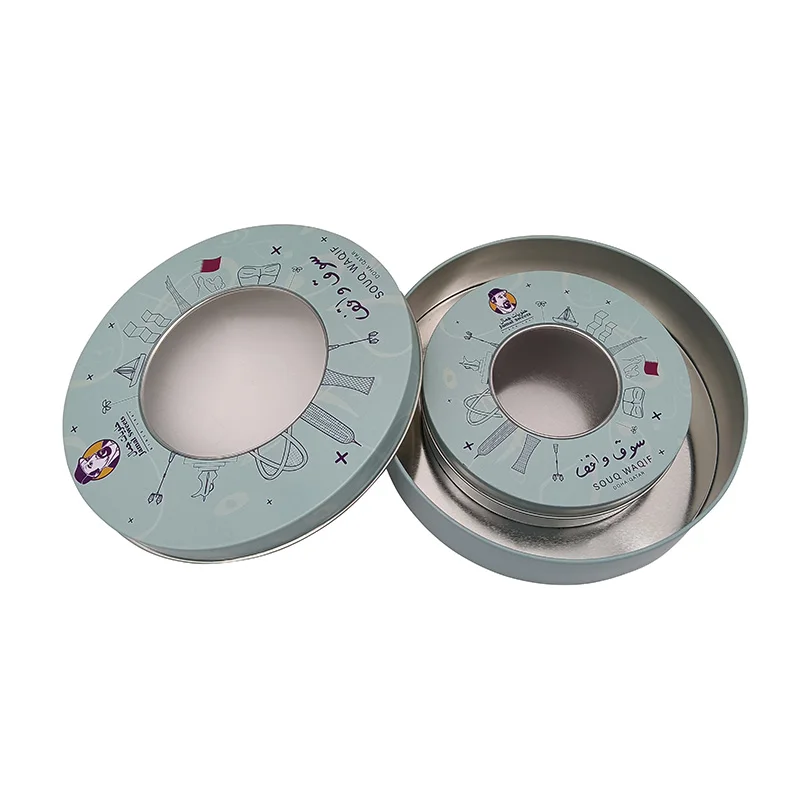 Dongguan Manufacturers Wholesale Tinplate Metal Packaging Box Tin Box For Cookies Round Custom Cake Tins For Baking