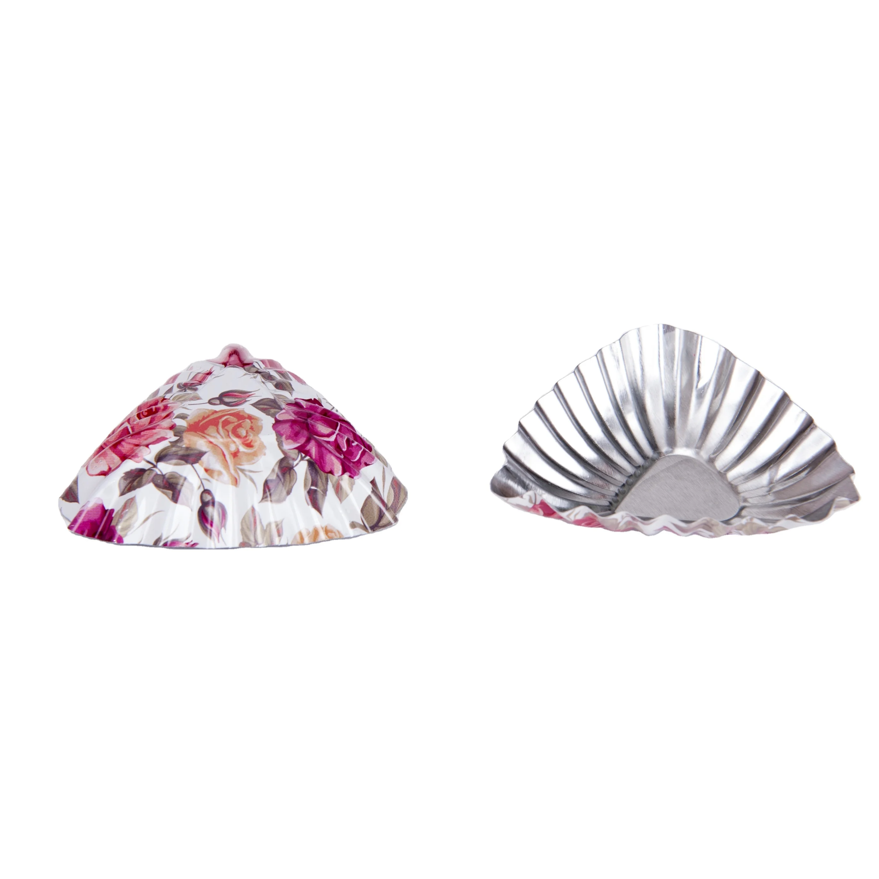 Shell Shaped Egg Tart Mold Triangular Cake Mold Food Grade Tin Material Baking Mold Fruit Baking Pie Ring Pan