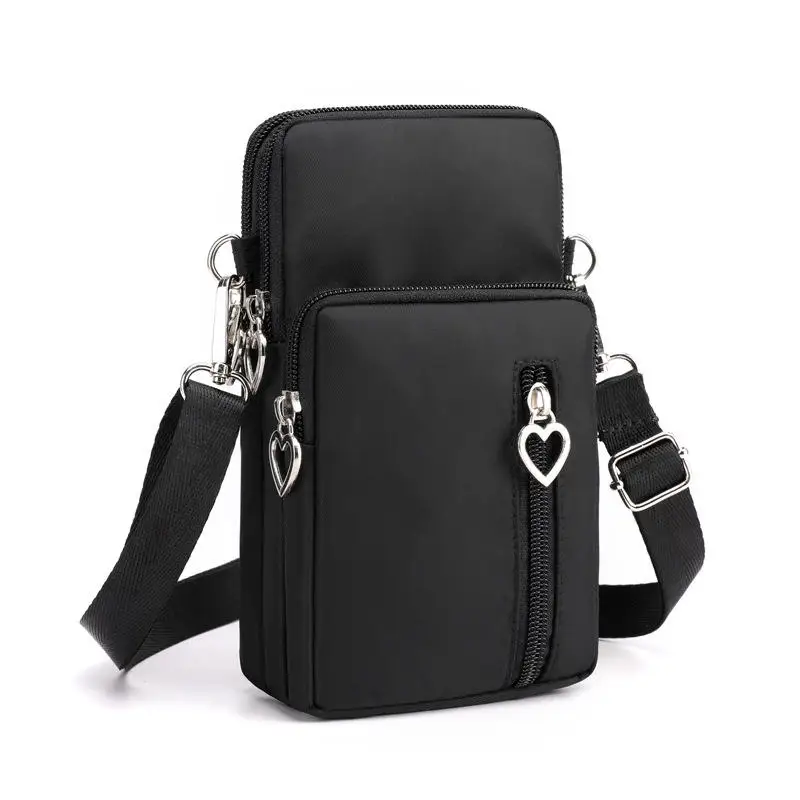 Fashion Shoulder Bags Waterproof Cell Phone Security Bags Hanging Neck Purse Card Holder Sport Arm Pouch Female Crossbody Bags