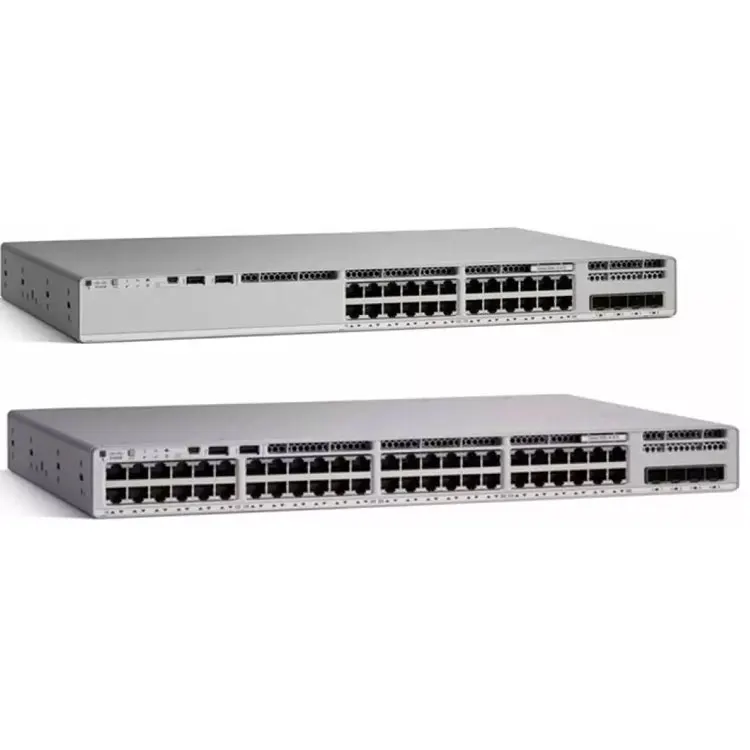 High performance ciscos 9300 series network switch 48 port POE C9300-48P-E C9300-48T-A industrial network switches