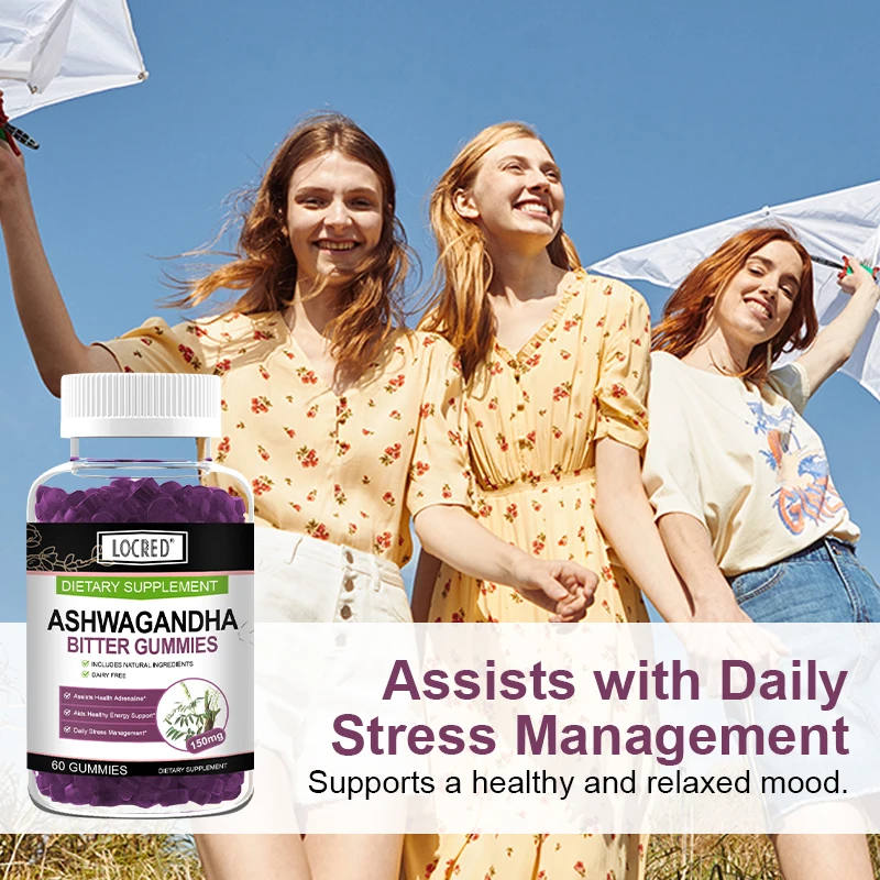 Wholesale Supplements Boost Strength Endurance Improve Immune System Adrenal Support Ashwagandha Gummy