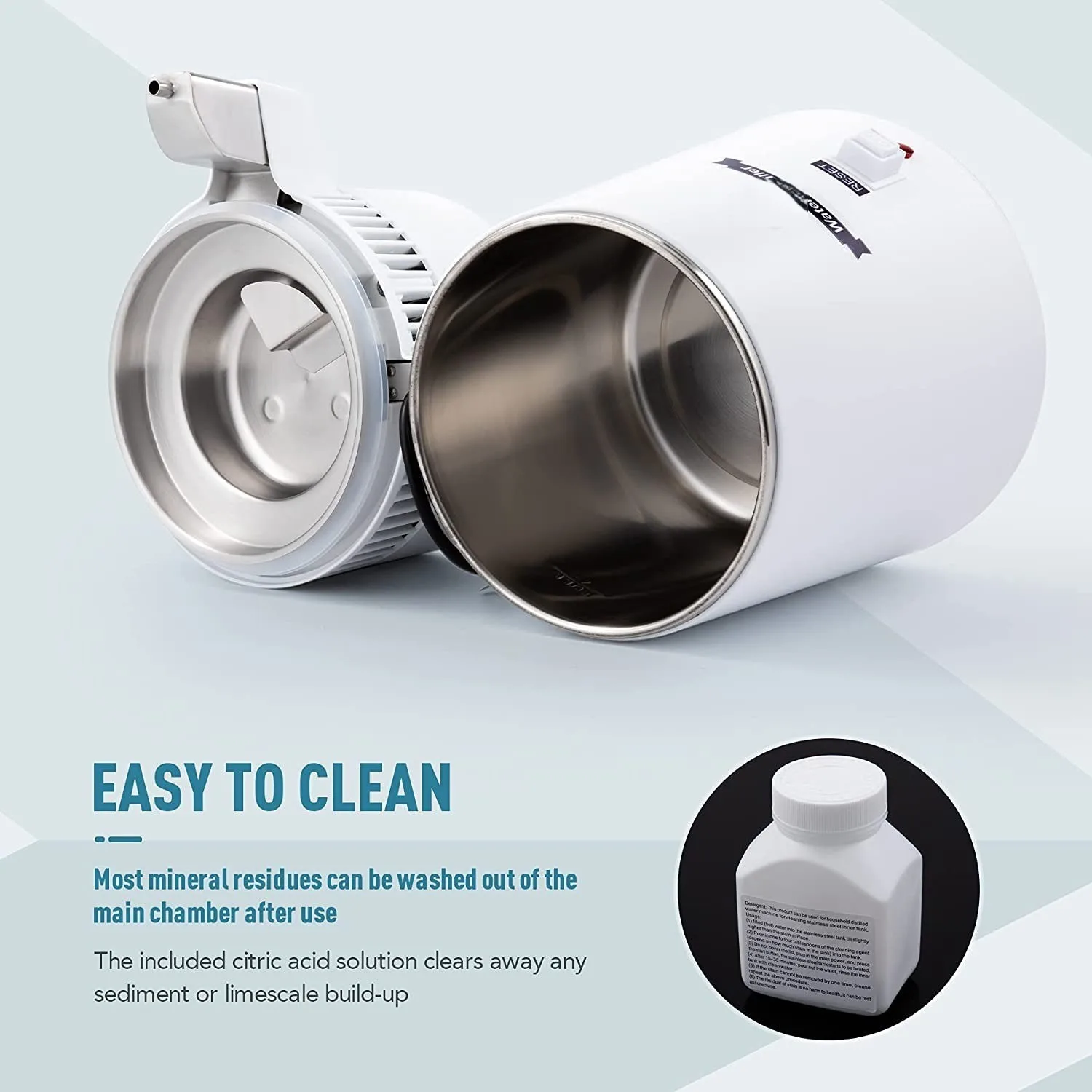 cpap water distiller for travel compatible with Resmed, Respironics Machines, Personal Humidifier