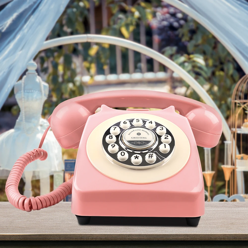 Modern Guestbook Telephone Audio Guest Book Phone Blue Red Yellow Wedding Audio-guest-book  Audio Guest Book Phone