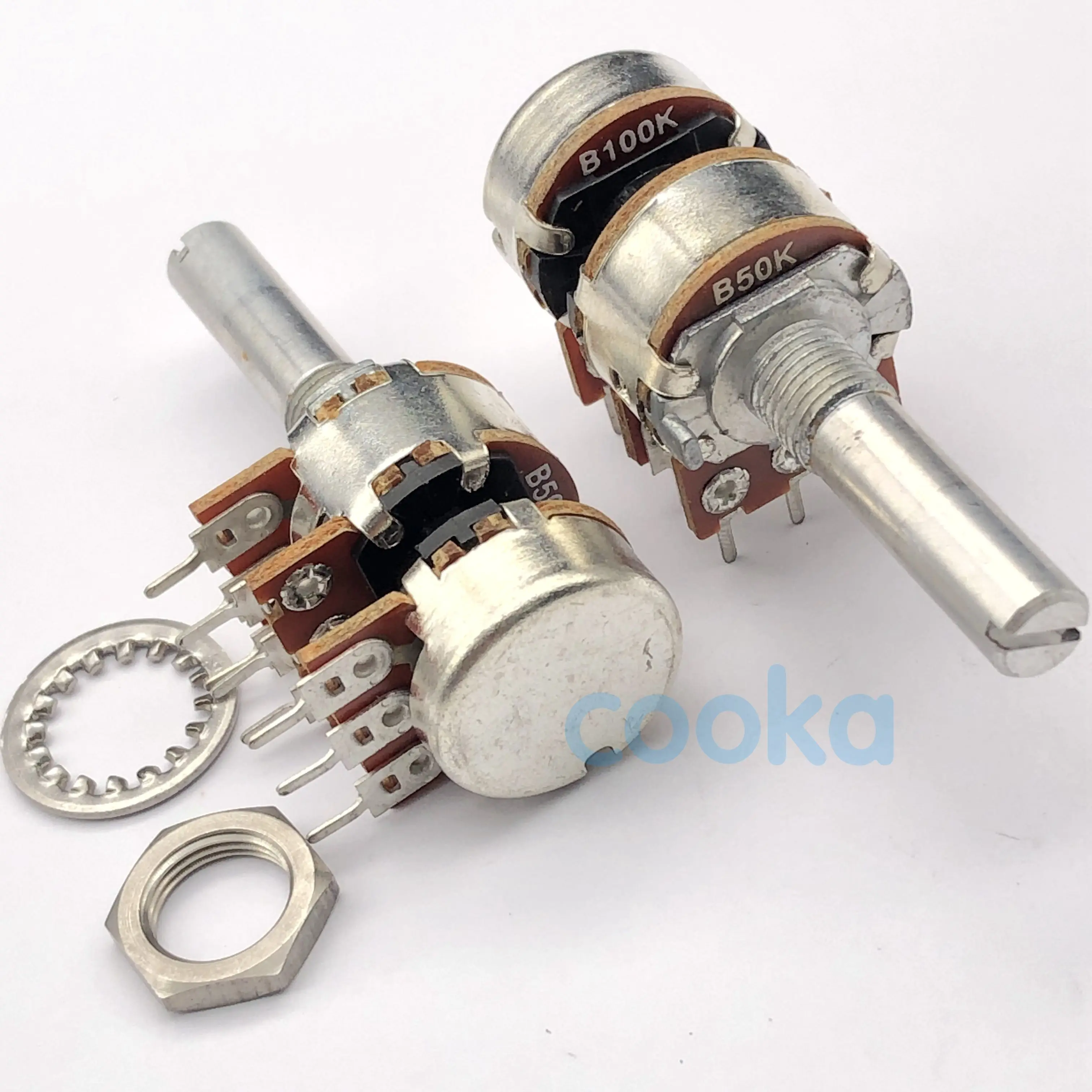 Double carbon film potentiometer