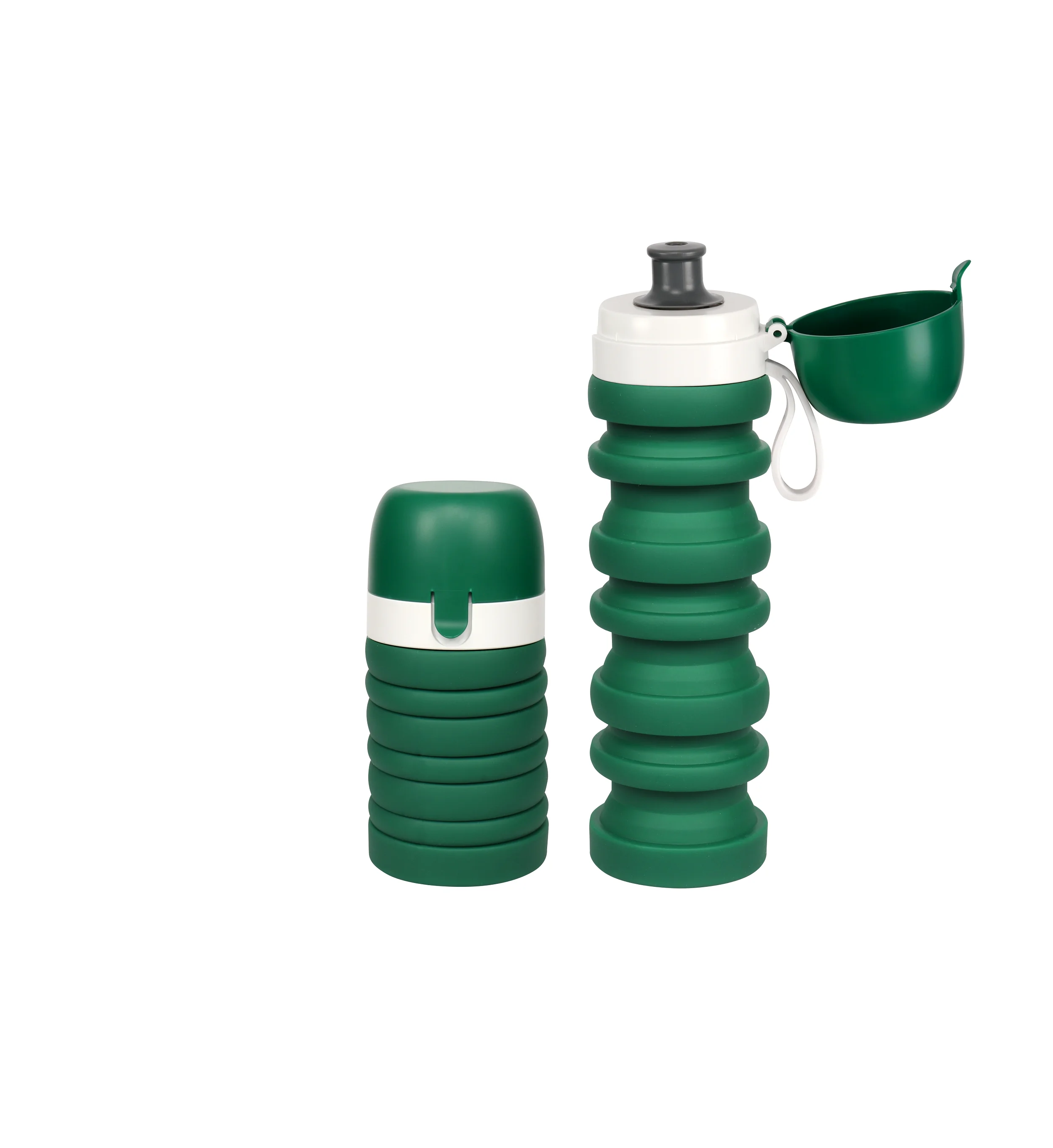 OEM Travel Camping Folding Drinking Bottles Collapsible Silicone Travel Hiking Running Water Filter bottle
