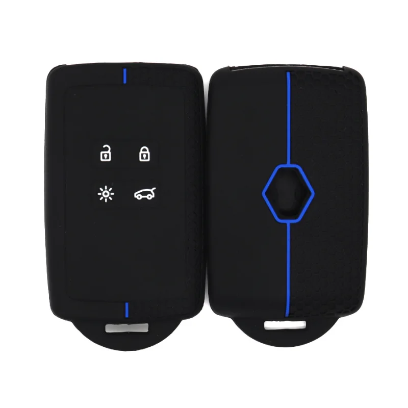 Hot sale Silicone Car Key Cover Fit for Renault Megane 3 4 Kadjar Captur  Espace Clio Scenic 4 Arkana Smart Remote Protect Case