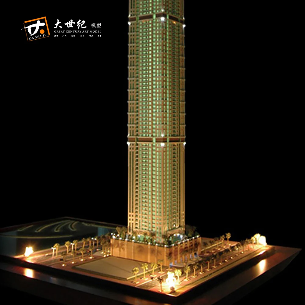 
UAE tower and building property 3d model plastic model 