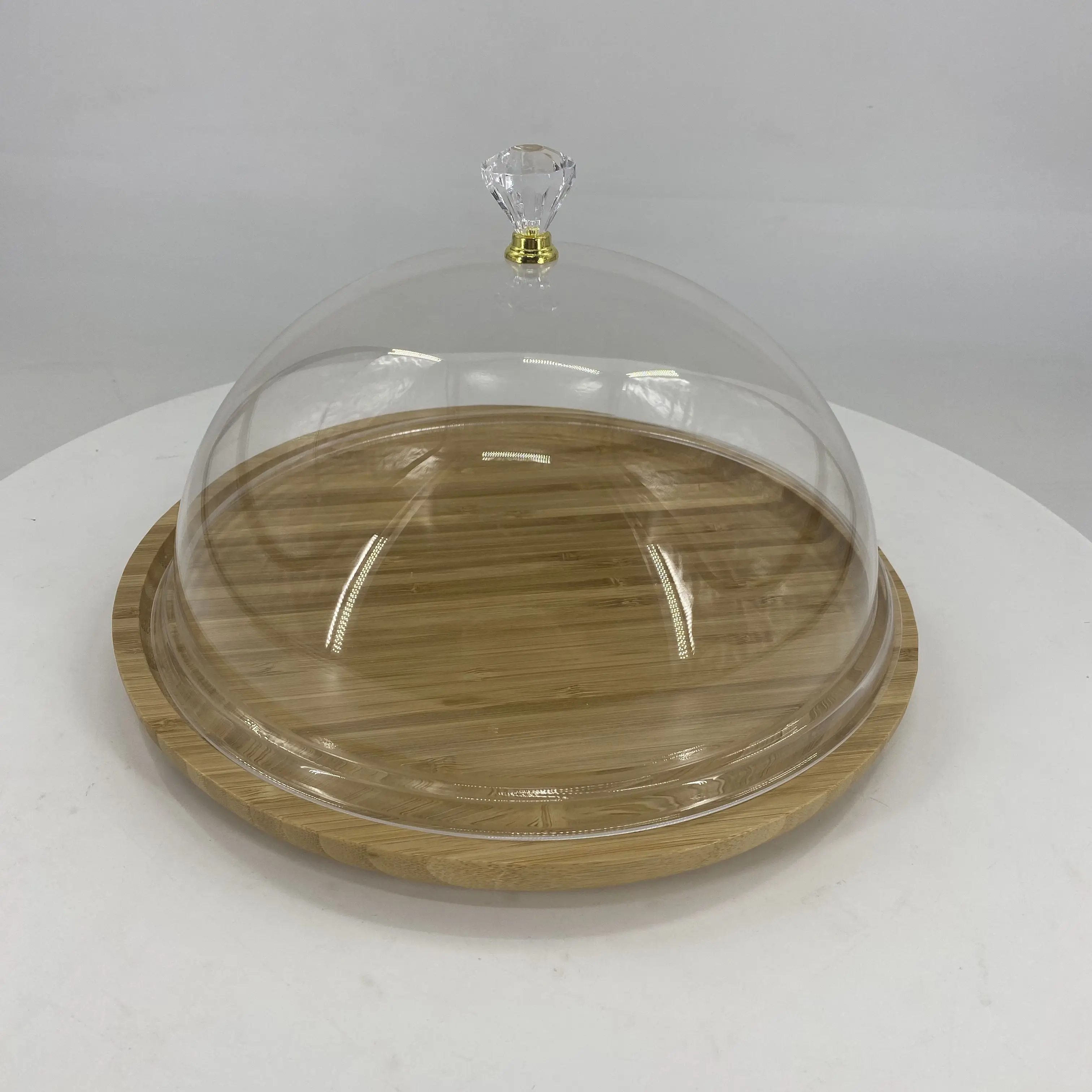 bamboo fruit serving platter dessert holder  wooden cake stand bamboo Cake Stand