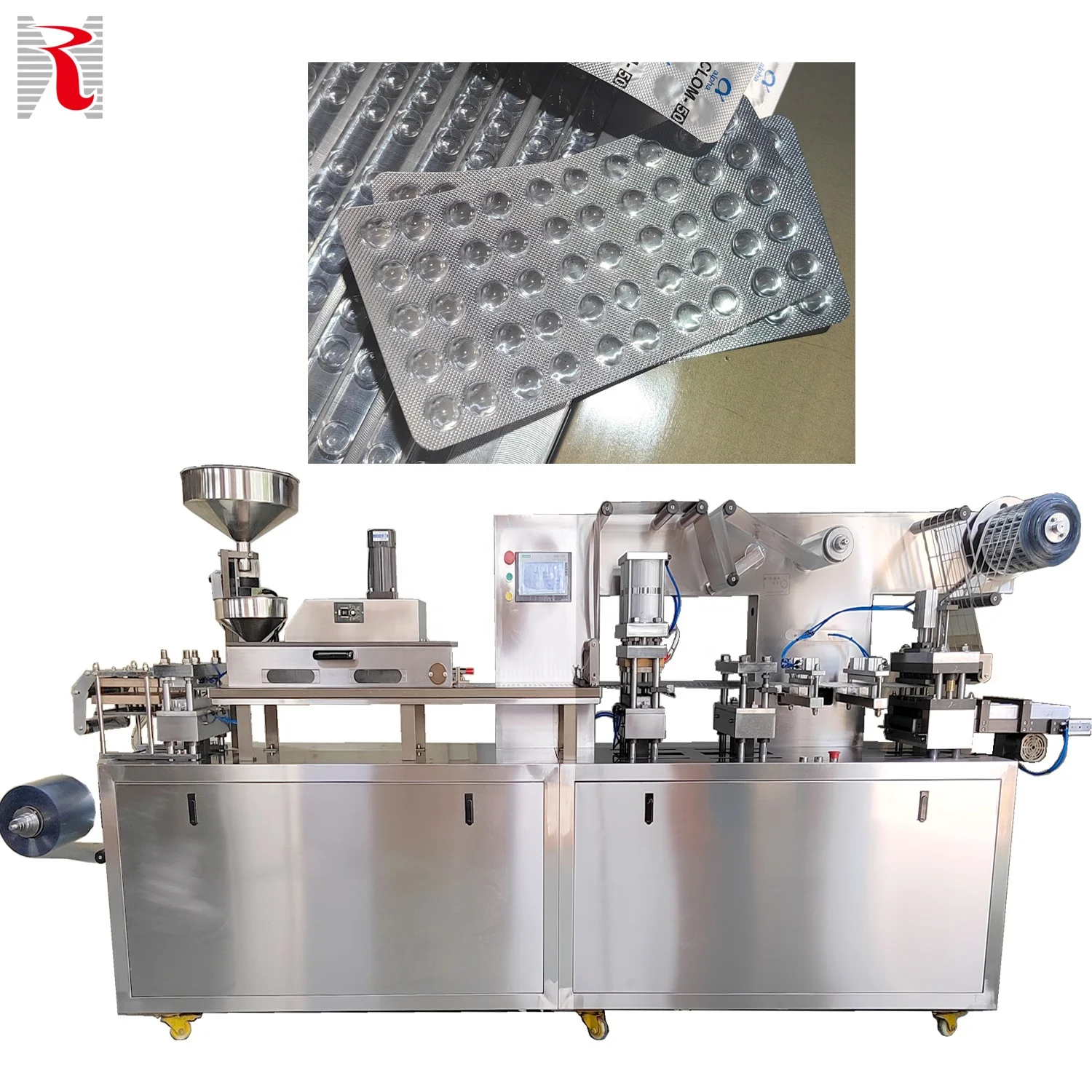 Factory Price Capsule Tablet Candy Food Toy Automatic Blister Forming Pack Sealing Packing Machine