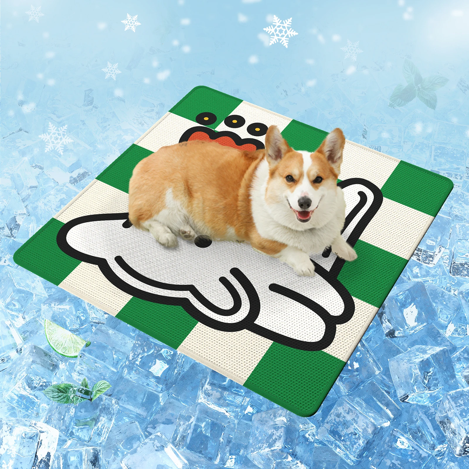 Autonomous cooling Non-slip Anti-bite wear resistant stain Training Pad Anti-Slip Bowl Sleeping small-breed dog Feeding Mat