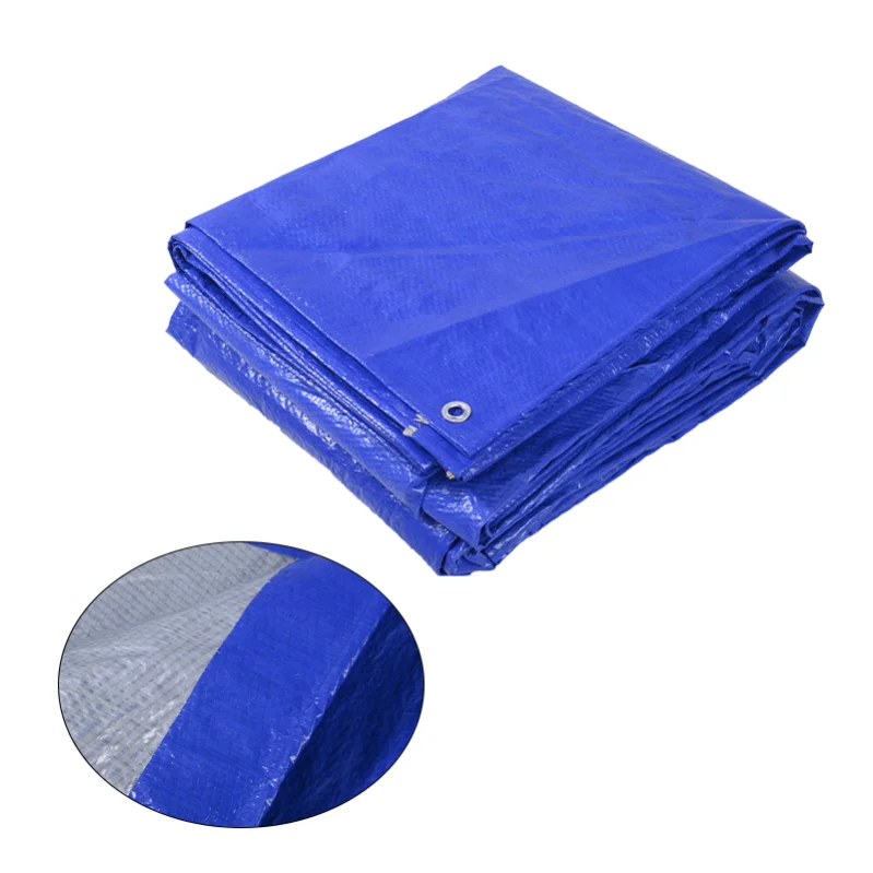 Green And Environmentally Friendly Pe Blue Gray Waterproof Tarpaulin Is Cheap And Durable