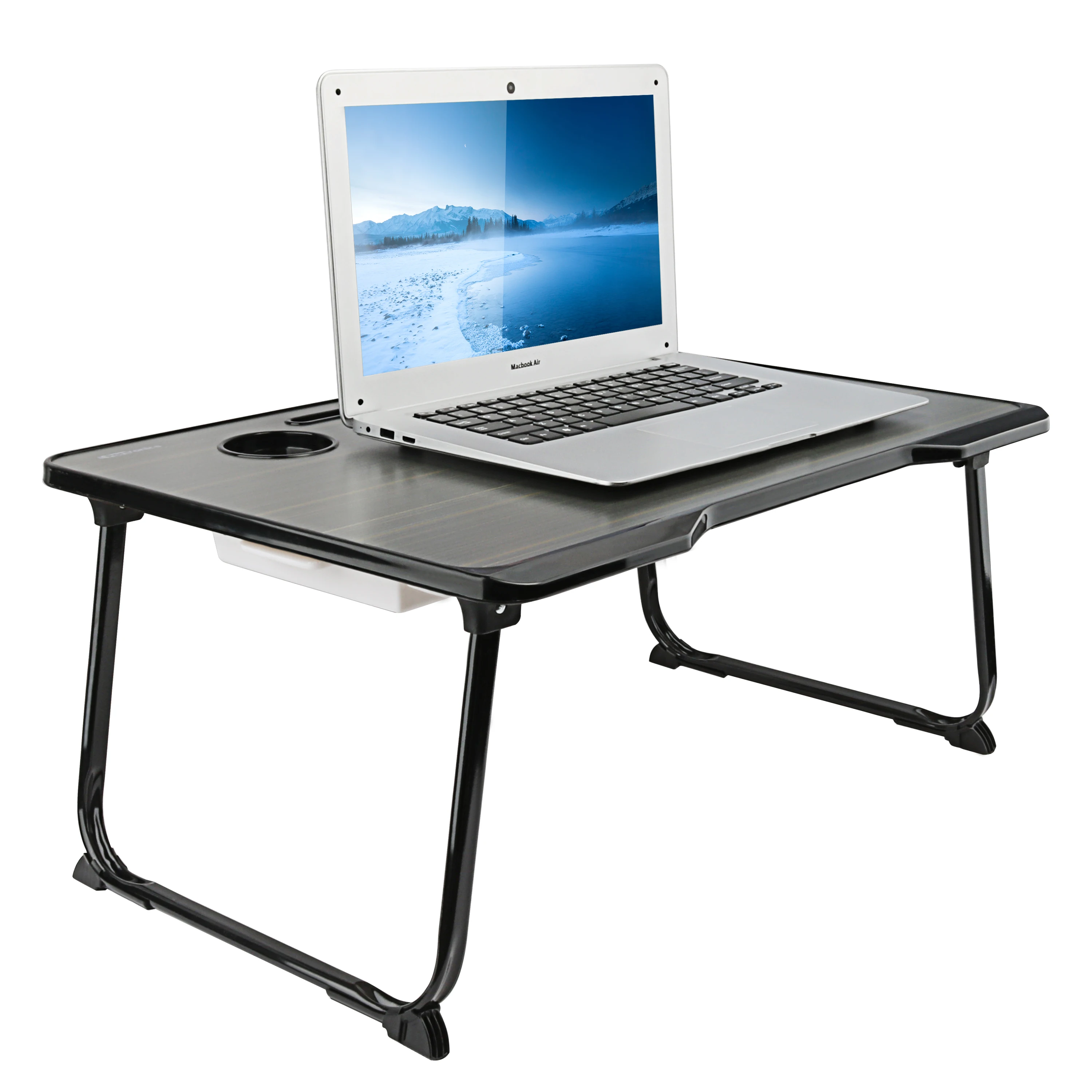 China wholesale laptop mini table Folding Notebook Desktop Stand With Cooling Fan Bed Laptop Tray Desk Study Desk