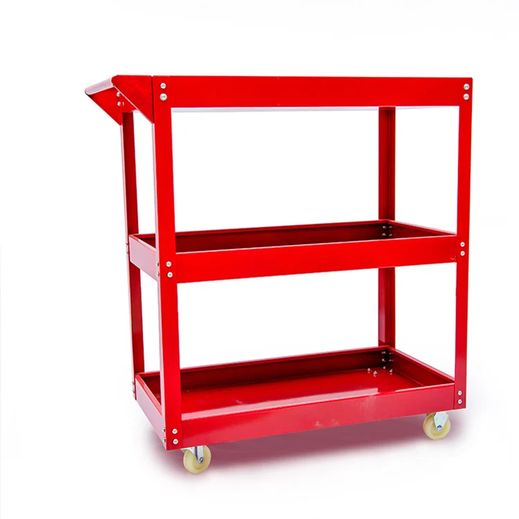 3 Drawer Workshop Garage Metal Tool Cart /Tool trolley / Toolbox Cabinet with Handle and Wheels