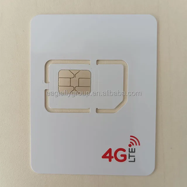 32K 64K 128K 256K USIM Mobile Phone Card SIM Card 2G 3G 4G LTE 5G SIM Card 3 in 1 JAVA Half SIM PVC